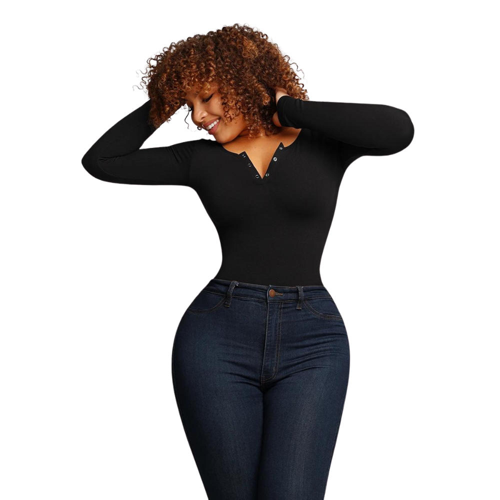 Long Sleeve Button Bodysuit