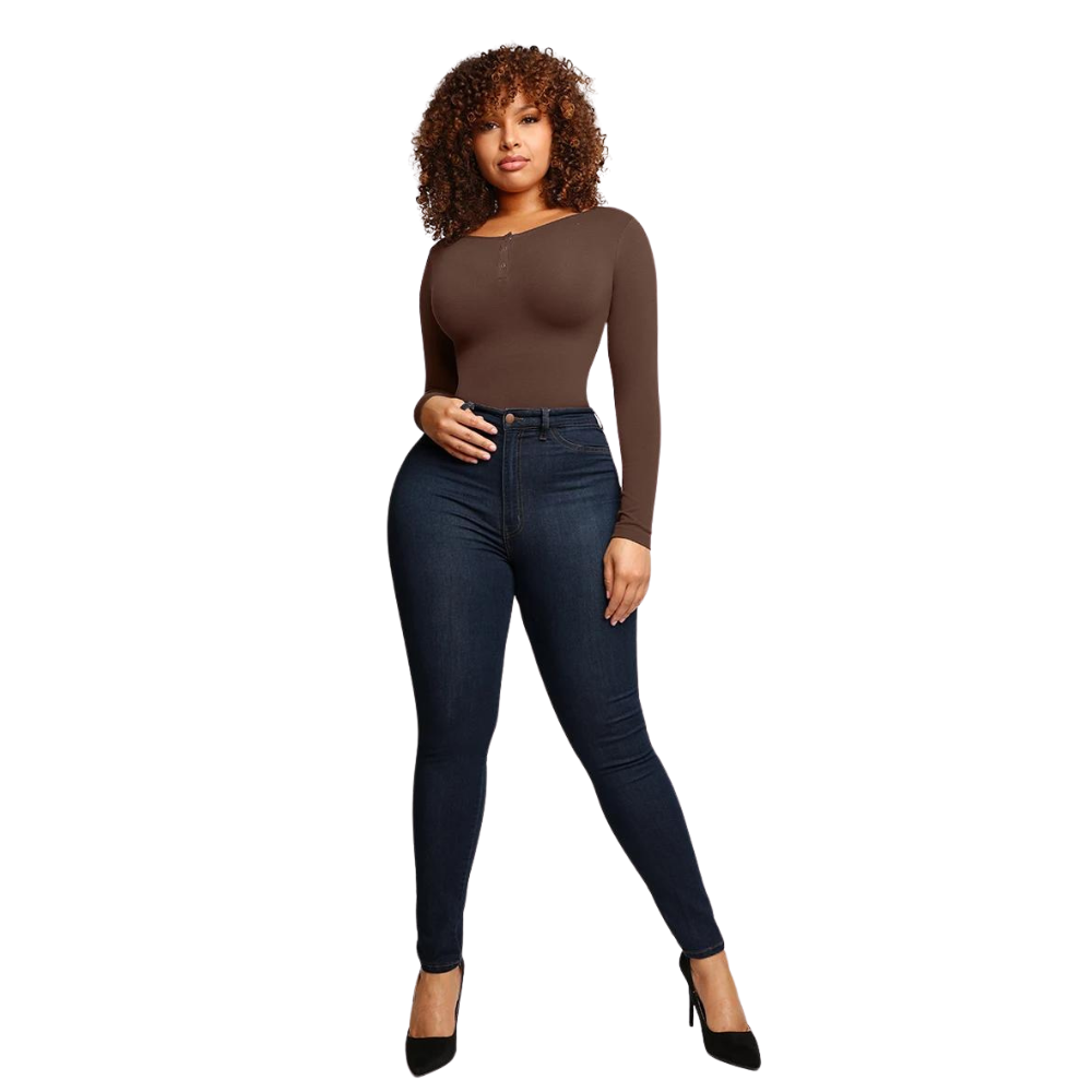 Long Sleeve Button Bodysuit