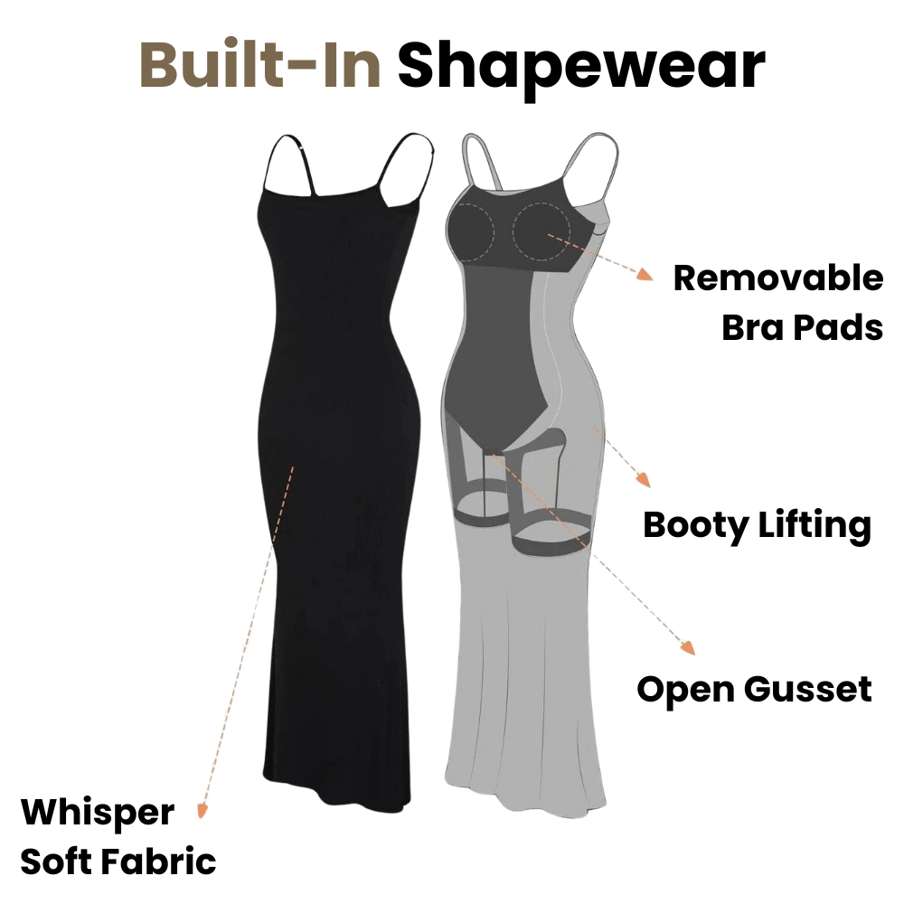 Shapewear Slip Maxi Dress