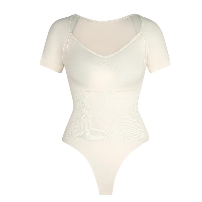 Short Sleeve Thong Bodysuit