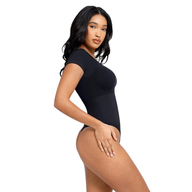 Short Sleeve Thong Bodysuit