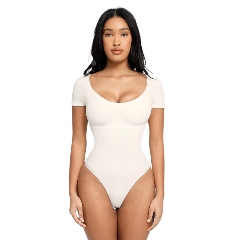 Short Sleeve Thong Bodysuit