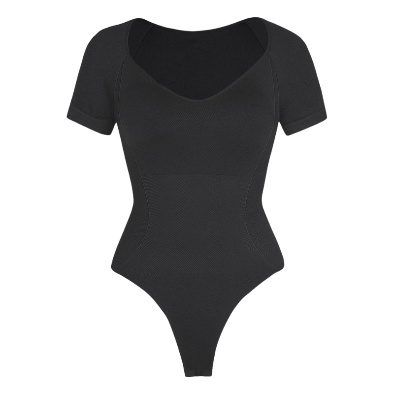 Short Sleeve Thong Bodysuit