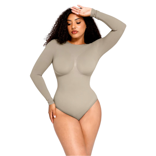 Round Neck Long Sleeve Bodysuit