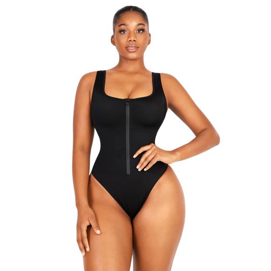 Snatching Zip Up Swimsuit